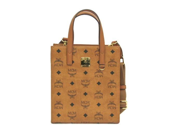 MCM Visetos Klassik Borsa Tote Mini Marrone