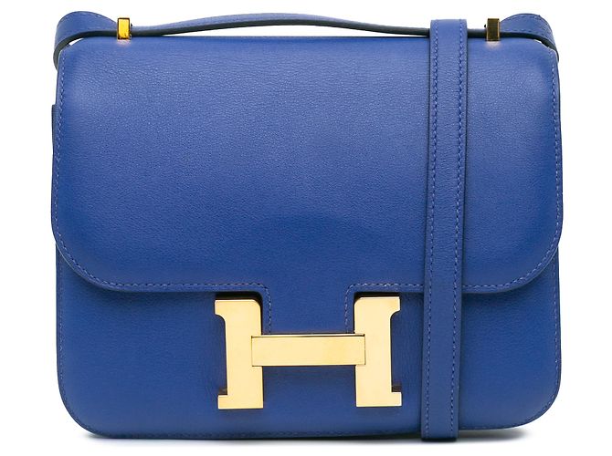 Hermès Blu Mini Swift Constance 18 