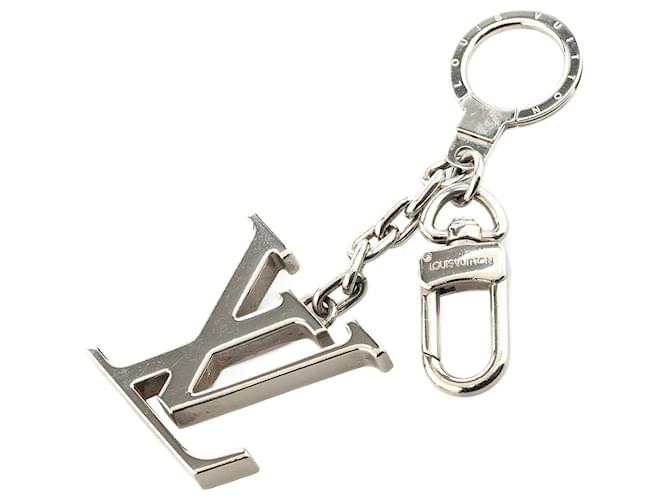 Louis Vuitton Silver LV Initials Key Holder And Bag Charm Silvery Metal  ref.2060455
