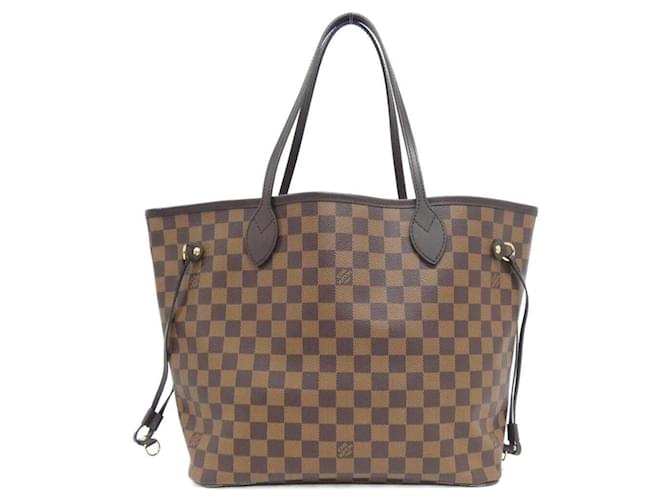 Bolsa Louis Vuitton Damier Neverfull MM Damier ebene Lona  ref.2061451