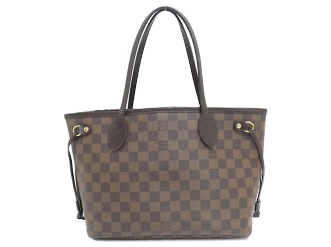 Bolsa Louis Vuitton Damier Neverfull PM Damier ebene Lona  ref.2061468
