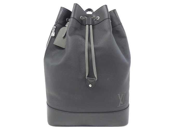 Louis Vuitton Taurillon Noe Backpack Black