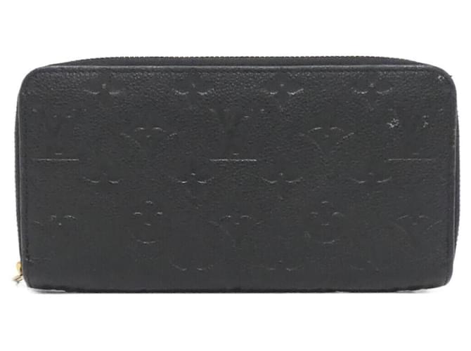 Louis Vuitton Monogram Empreinte Zippy Wallet Brown Cloth  ref.2061535