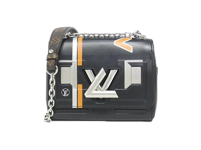 Louis Vuitton Twist PM M54913 Shoulder Bag Black Leather  ref.2061557