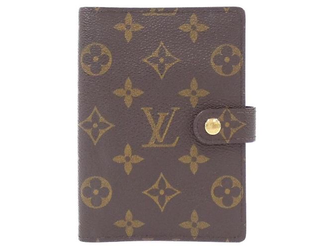 Louis Vuitton Monogram Agenda PM Organizer Braun Monogramm