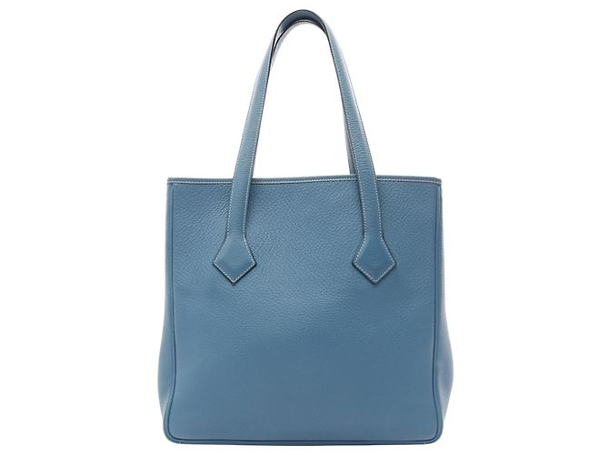 Hermès Victoria Blu Pelle