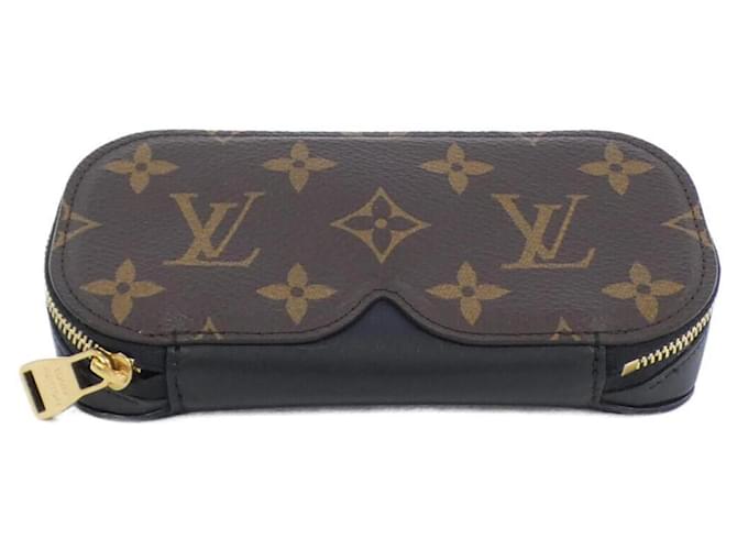 Louis Vuitton Monogram Etui Lunette Glass Case GM Brown Cloth  ref.2061727