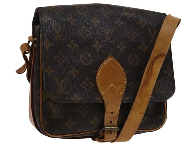 LOUIS VUITTON Monogram Cartouchiere MM Bolsa de Ombro M51253 LV Auth bs22105 Monograma