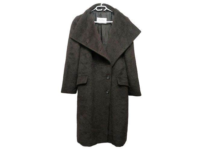 Casaco Max Mara de lã e alpaca castanho Marrom