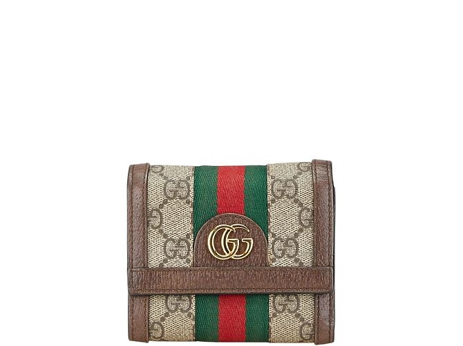 Gucci GG Supreme Ophidia Tri-fold Wallet
