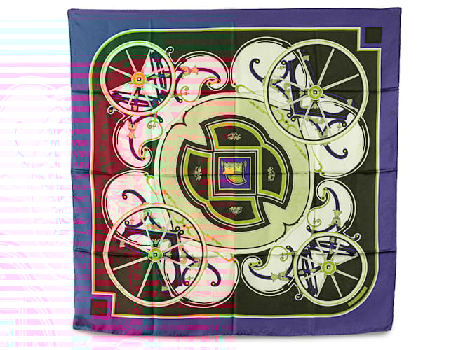 Hermès Red Washingtons Carriage Silk Scarf Cloth  ref.2064137
