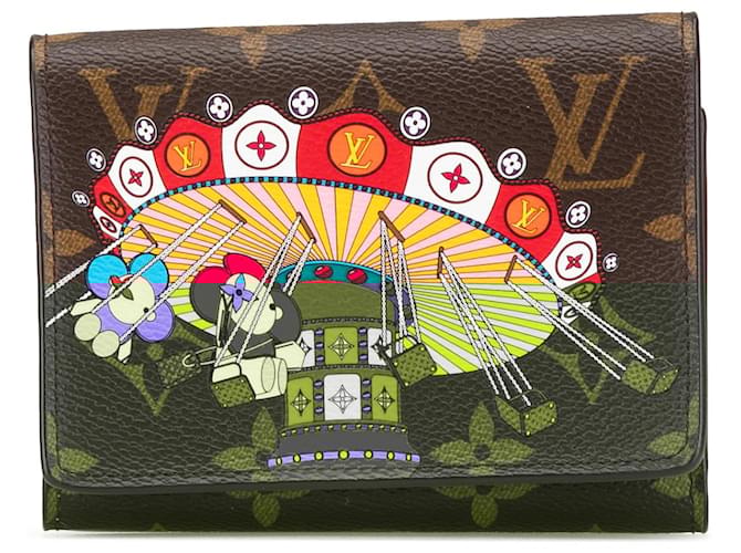Louis Vuitton Brown Monogram Victorine Vivienne Wallet Cloth  ref.2064165