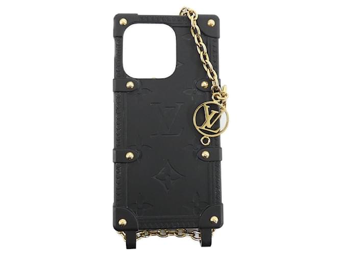 Louis Vuitton Monogram Re Trunk iPhone 14 Pro Phone Case Black  ref.2064384