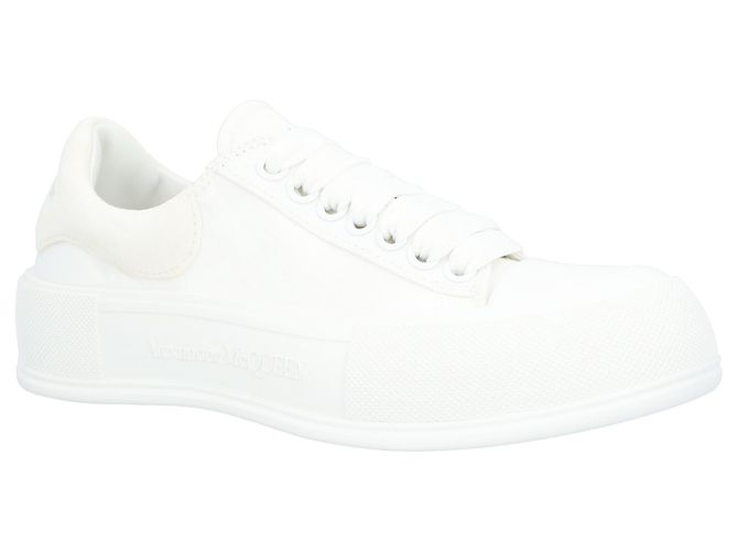 Alexander McQueen Deck Skate Plimsoll Schuhe Weiß