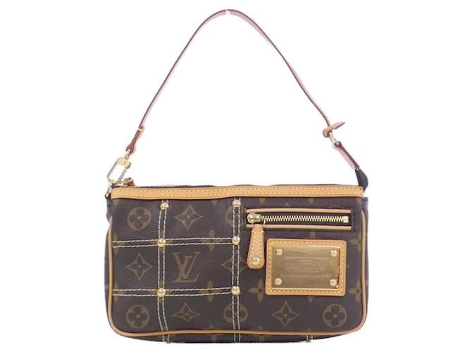 Pochete Acessório Monograma Rivet Louis Vuitton Marrom Lona  ref.2064948