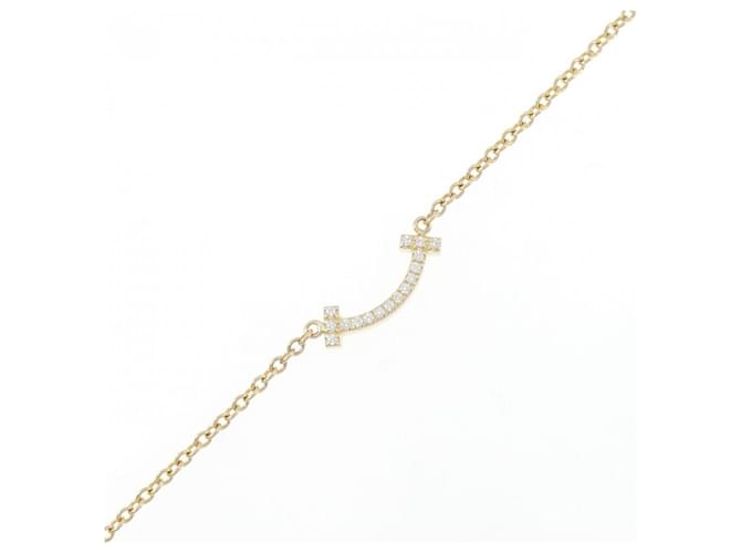 Tiffany & Co Pulseira Mini Sorriso Tiffany T Ouro amarelo  ref.2065338
