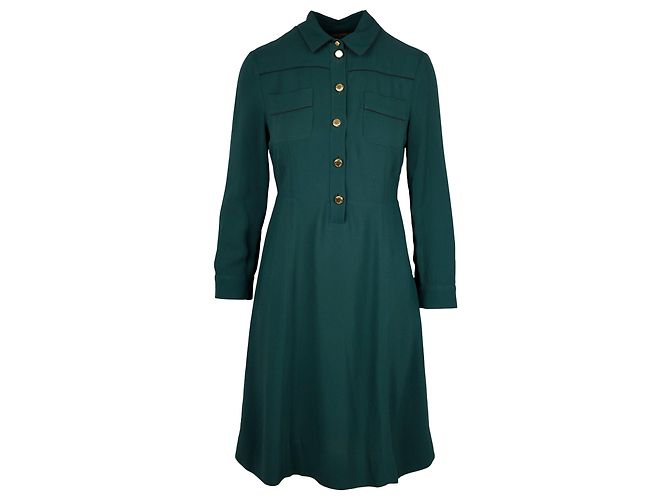 Abito camicia verde Louis Vuitton - anni 2010