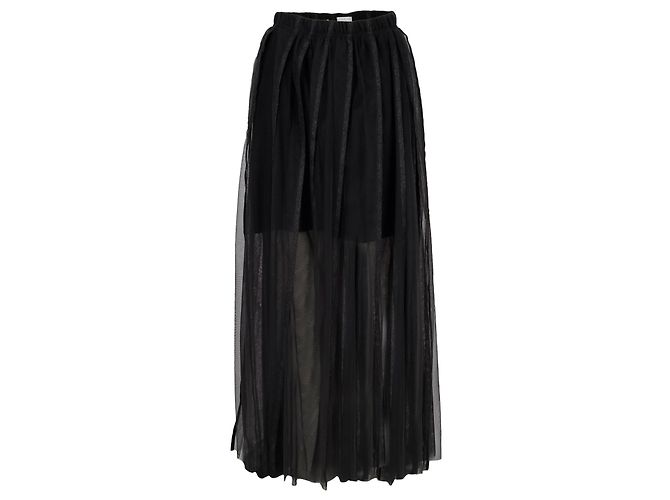 Gonna Maxi in Tulle Brunello Cucinelli - Anni 10 Nero