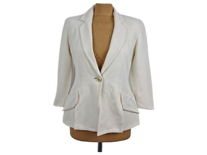 Moschino Cheap And Chic Moschino Beige Acetate Jacket 