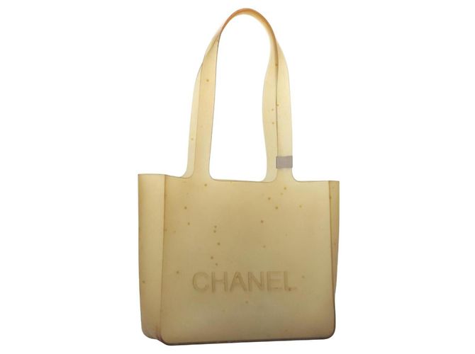 Borsa Tote in gomma trasparente CC Auth bs22150 CHANEL