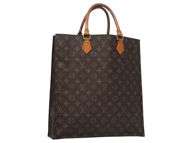 LOUIS VUITTON Sac Plat Monogram M51140 LV Auth th5607 Monogramme