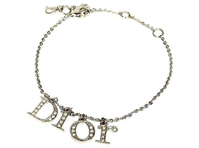 Christian Dior Dio(r)evolution Armband aus Silber mit Strass-Logo