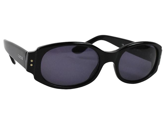 Occhiali da sole Gucci neri con logo argento GG2417 Nero