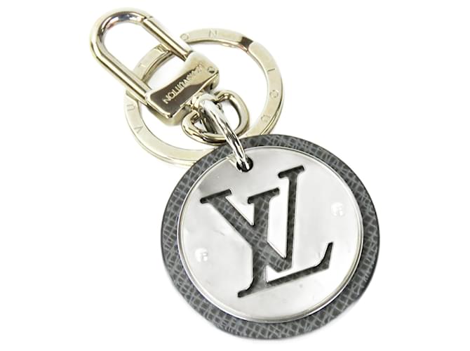 Louis Vuitton Keychain Porto Cle LV Circle Brown Leather Metal  ref.2067036