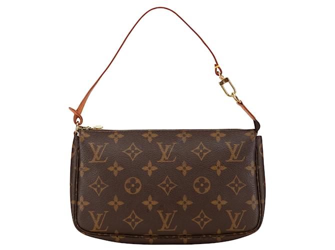 Pochette Accessoire Louis Vuitton Marrom Lona  ref.2067322