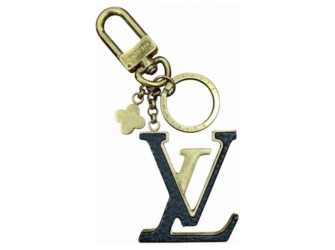 Louis Vuitton Porte-Clés LV Capucines Bag Charm Key Holder Black Golden Leather Gold-plated  ref.2067408