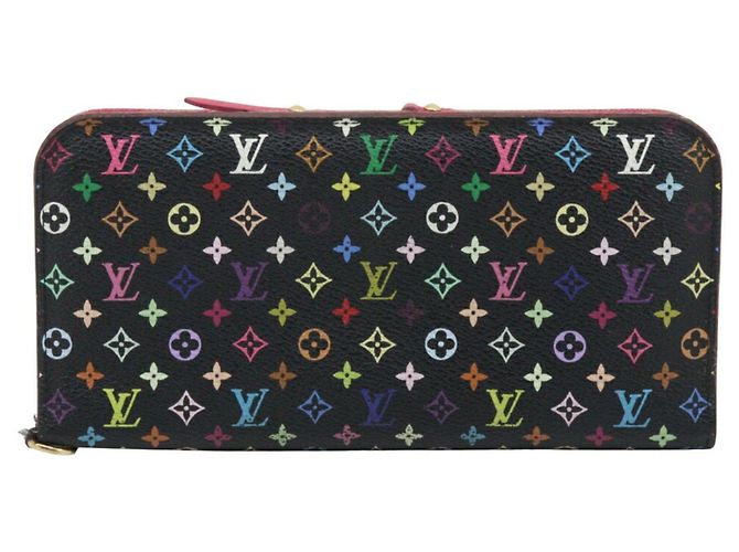 Louis Vuitton Monogram Multicolore Long Wallet Black Pink Red Multiple colors