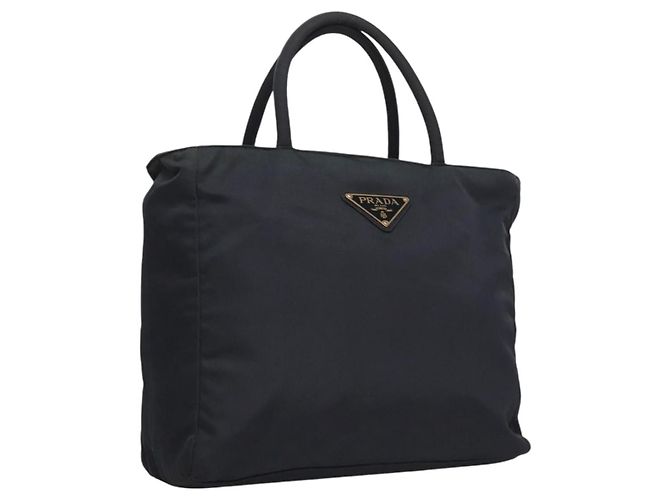 PRADA Handtasche aus Nylon in Marineblau Auth BA297