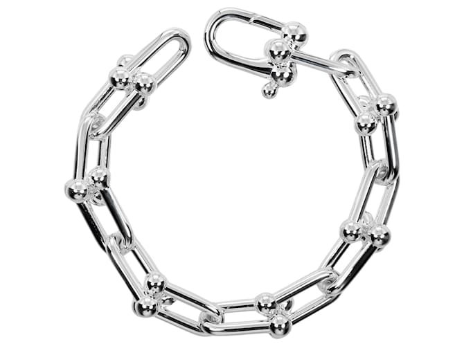 Pulseira charm de elos grandes Tiffany & Co. Hardware Prata  ref.2068422