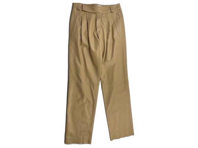 Tod's Lederhose beige Größe 38