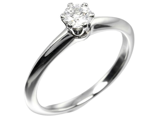 Anillo de banda de diamante de platino Tiffany & Co.