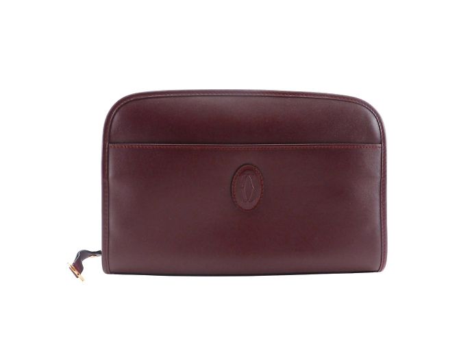 Clutch Bag Cartier Must Line Rot Bordeaux