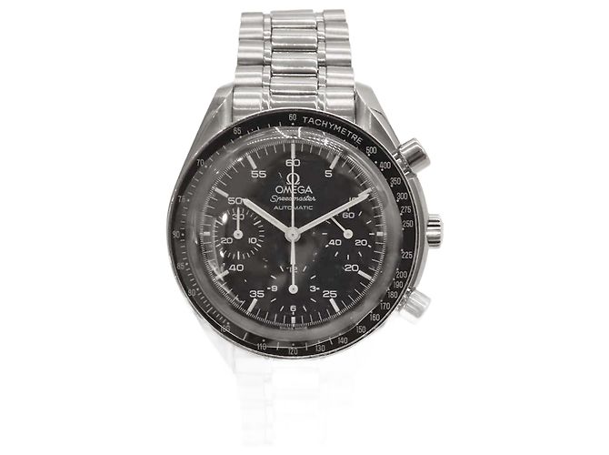 Omega Speedmaster Edelstahl-Uhr Schwarz