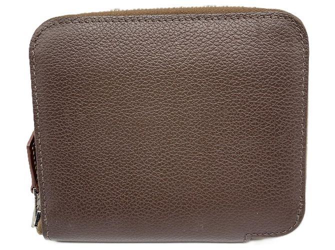Hermès Hermes Azap Silk'in Compact Wallet Brown