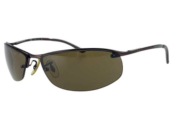 Autre Marque Ray-Ban Brown Metal Sunglasses RB3179  ref.2069365