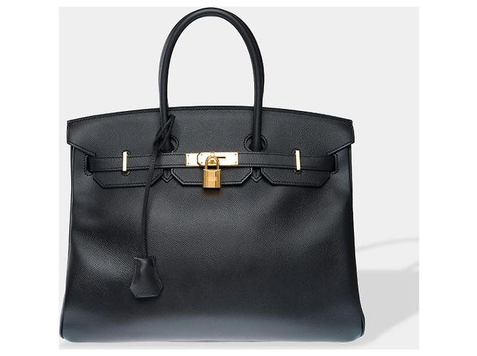 Hermès Sac HERMES Birkin 35 en Cuir Noir - 102541