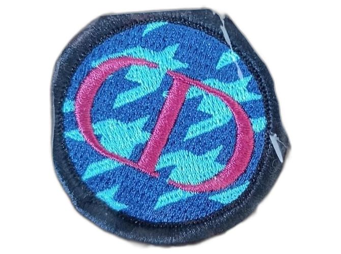 Dior Brosche Monogramm mehrfarbig Mehrfarben