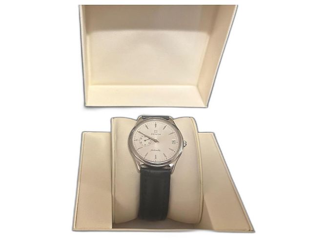Reloj Automático Zénith Elite de Acero Inoxidable Plata