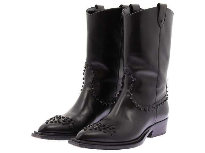 Autre Marque FRATELLI ROSSETTI Ankle boots T.EU 37 Leather Black