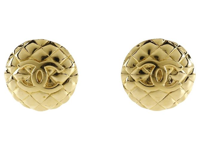 Pendientes de clip Matelassé Coco Mark de Chanel