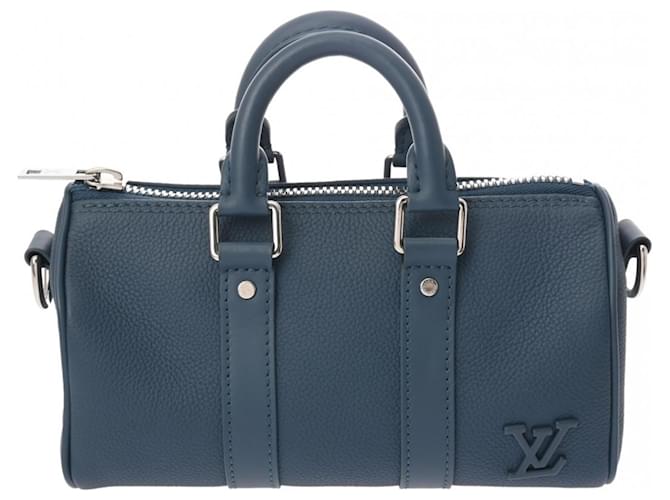Louis Vuitton Aerogram Keepall XS Handbag Blue Leather  ref.2070198