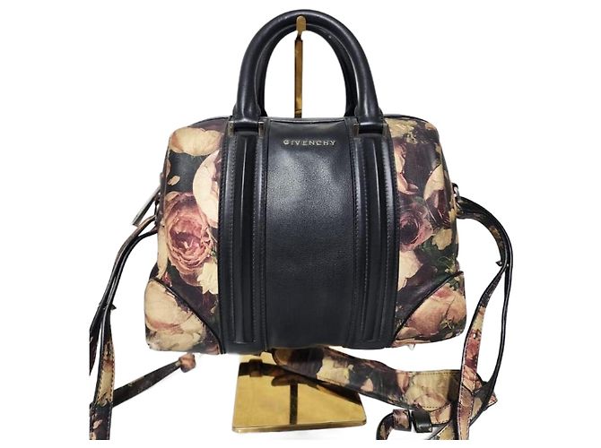 Bolsa de ombro de couro impressa Lucrezia da Givenchy Preto Multicor