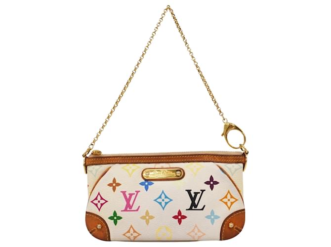 Louis Vuitton Milla Branco Lona  ref.2070265