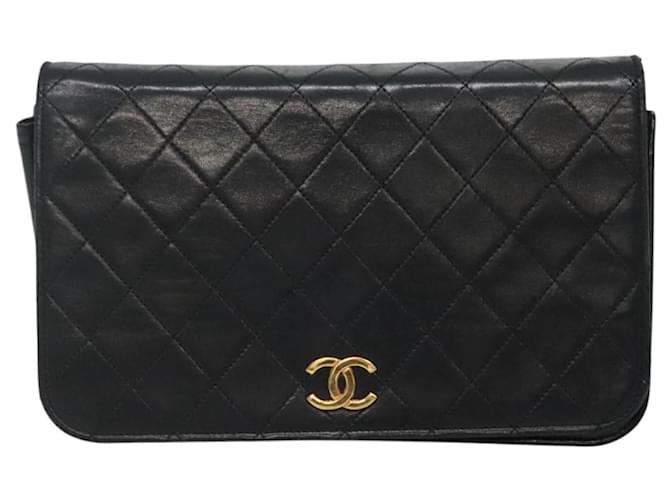 Chanel Wallet On Chain Black Leather  ref.2070294