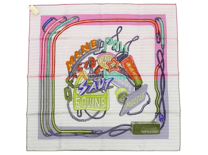 Hermès Hermes Carre 70 Chevaloscope Neon Pointier Scarf Silk  ref.2070322