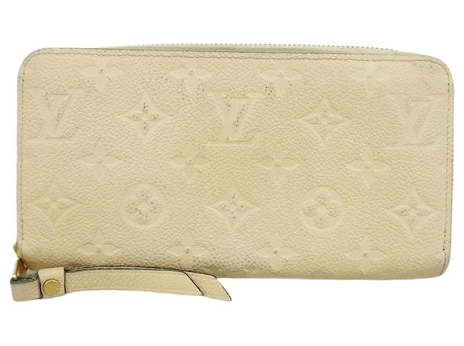 Louis Vuitton Zippy wallet Cream Leather  ref.2070369